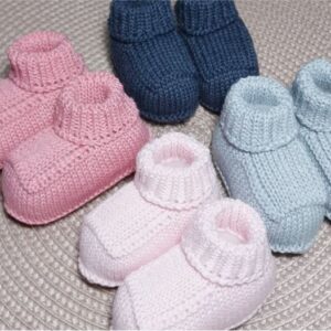 SAPATO TRICOT KIT C/12 SORTIDO